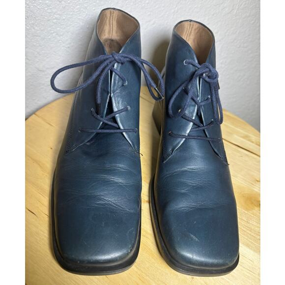 Easy Spirit Dark Blue Leather Booties size 9-9.5 - Picture 4 of 7